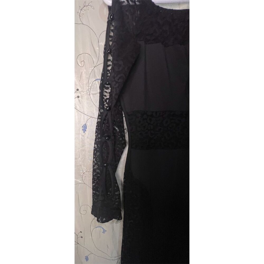 SHEIN Women's Off-Shoulder Black Jumpsuit M Long Sleeve Party Wear - Picture 5 of 6